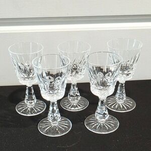 Waterford Crystal Lismore Kyle Wine Glasses Set of 5 Port Cordial Sherry